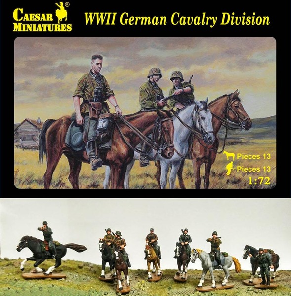 【預定】大力神兵人 凱撒caesar 1:72兵人模型 h092二戰德軍騎兵