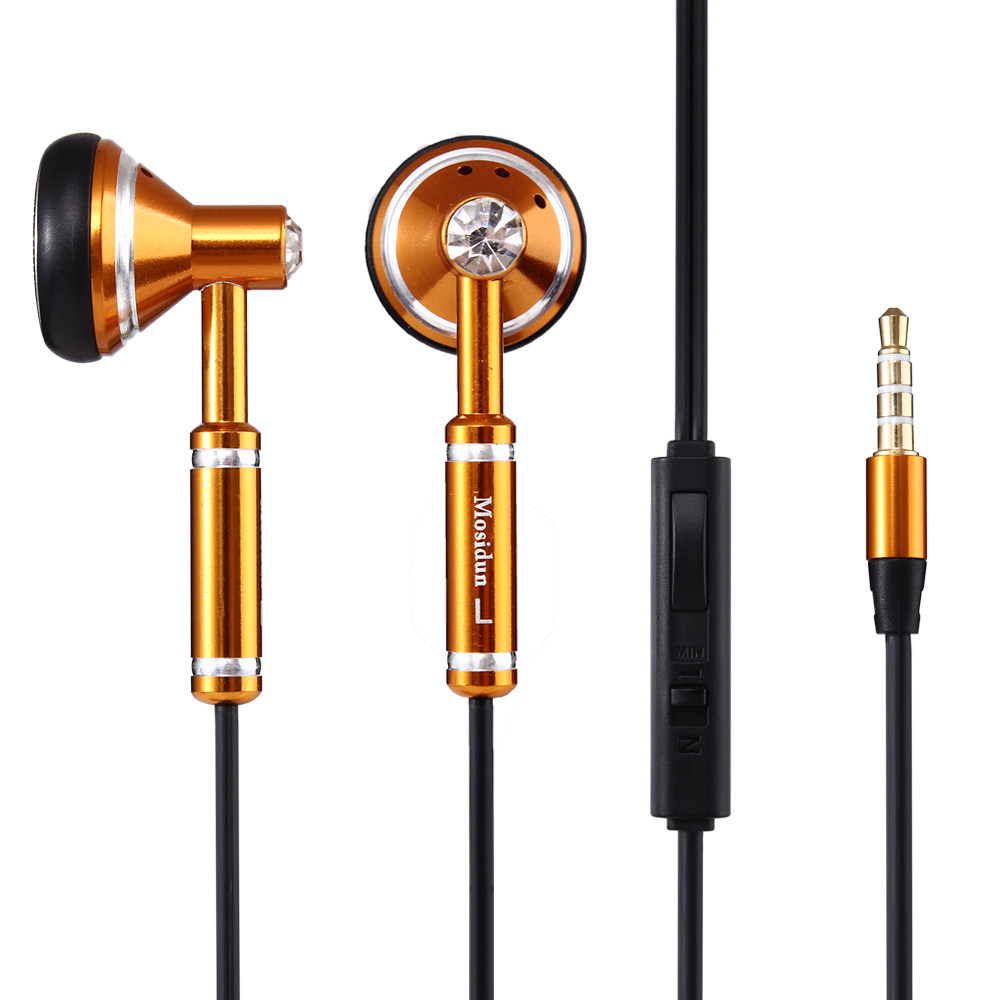 mosidun/摩士顿 m23重低音电脑手机通用耳机入耳式耳塞 线控带麦