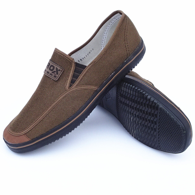 赛格男装布鞋防滑散步鞋经典休闲鞋一脚蹬山东老北京爸爸工作鞋