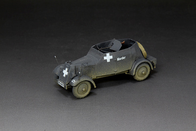 六分仪 1:72 预售 成品坦克 军事模型 kfz.13 sdkfz13 金属蚀刻片