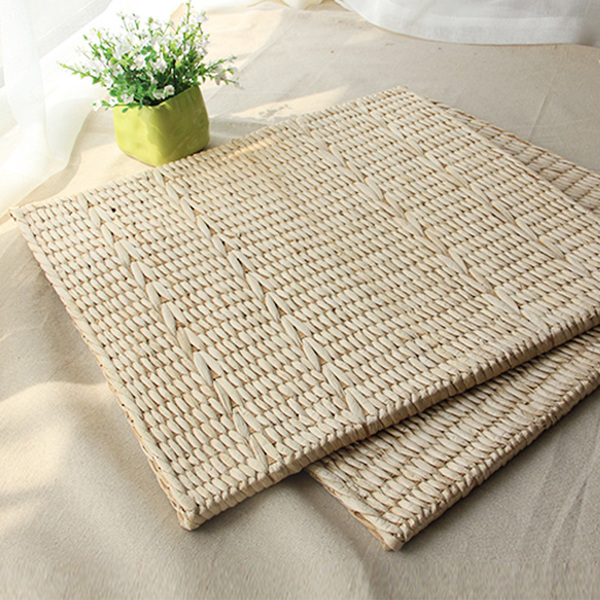 天然植物草编蒲团坐垫 飘窗榻榻米地垫 家居办公室椅垫透气无异味