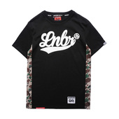 LNBR,SS16,CottonCandy,拼接印花圆领T恤2色入,Basic Tee,加大特