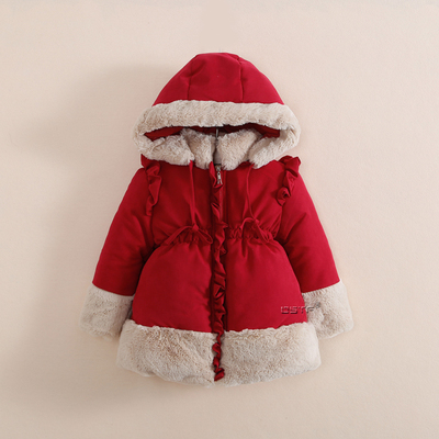 女童冬款外套棉衣2-4岁宝宝加厚加绒保暖棉袄1幼儿韩版棉外出服4