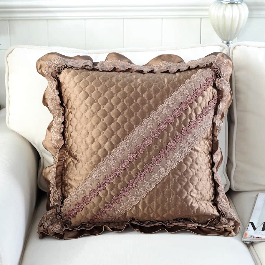 瑞梦喜 新款欧式金丝绒靠垫 沙发抱枕 靠垫套 大靠背靠枕 抱枕套