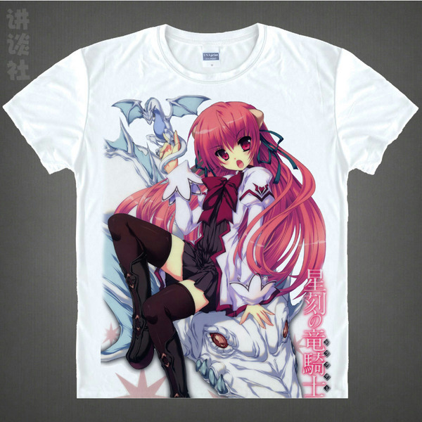 星刻的龙骑士 艾可 日本动漫服装衣服 夏装圆领周边短袖t恤01