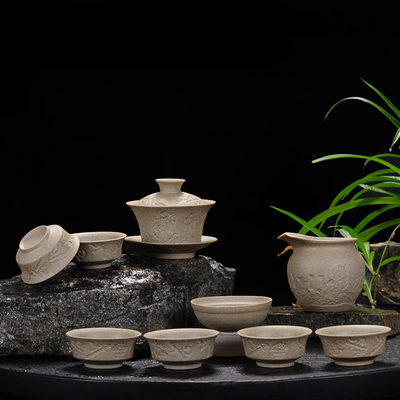 【天天特价】特价包邮粗陶抛光整套茶具功夫原矿古陶泥茶壶茶杯