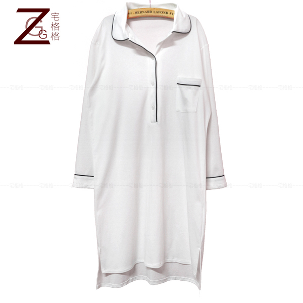 Sleeping pajama pajamas autumn sexy shirt imported