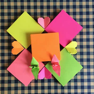 520张千纸鹤折纸 正方形折纸 彩色折纸 儿童diy纸材料