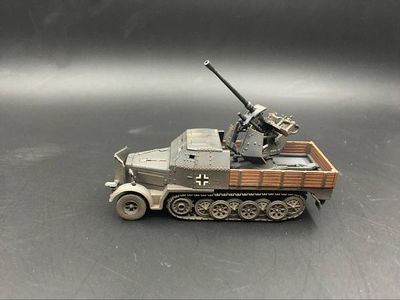 fov 1:72 二戰德軍半履帶高射炮半履帶炮車 國防灰舊化歷史真實_價格_