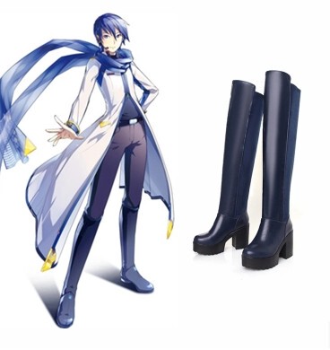 vocaloid/v家 大哥kaito始音cosplay公式服蓝色长靴千本樱