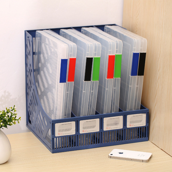 8118 便携文件夹 塑料a4文件收纳盒 透明分类整理文件盒