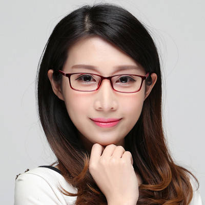 超轻近视眼镜框女款小框tr90镜架配近视眼镜变色镜平光镜高度近视_价