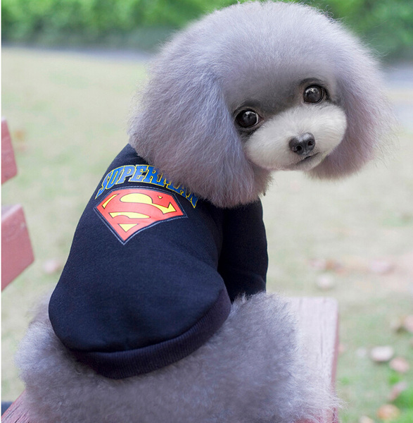 秋冬新款超人装变身装泰迪狗狗衣服春夏装宠物衣服包邮
