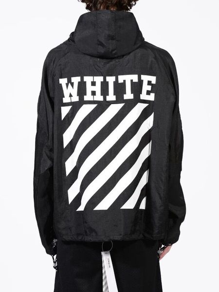 潮流观止 off white ow oversized 条纹印花 防晒服 夹克