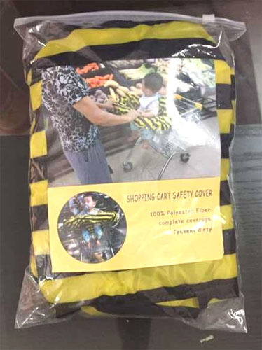 外贸 超市购物车宝宝座椅套 防脏罩 外出不再怕不干净 小蜜蜂款