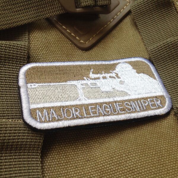 major league shiper狙击手联盟臂章3d战术刺绣魔术贴补丁徽章