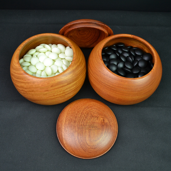 特大号 缅甸花梨木围棋罐/实木围棋盒 名贵红木棋罐 包邮