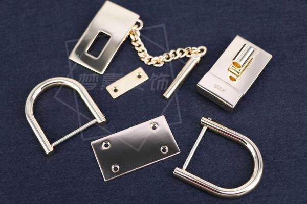 高端包维修小猪包五金配件五金旋转锁扣360度旋转扭扣链条插锁