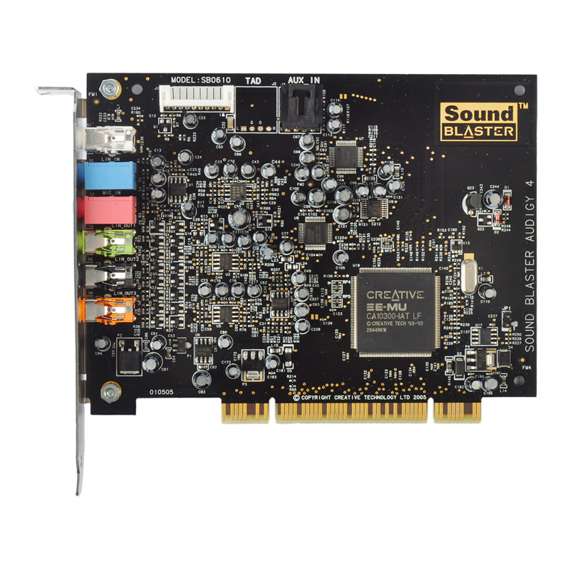 创新7.1声卡audigy4ii声卡网络k歌声卡a4ii二代sb0612包调试