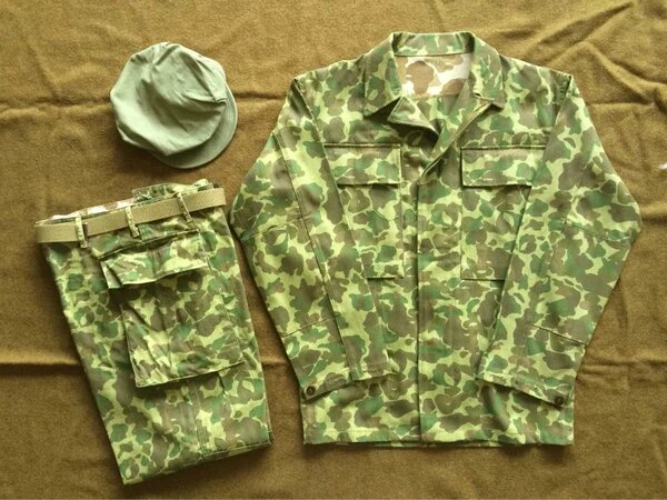 二战美国陆军猎鸭迷彩套装太平洋迷彩野战服伪装服
