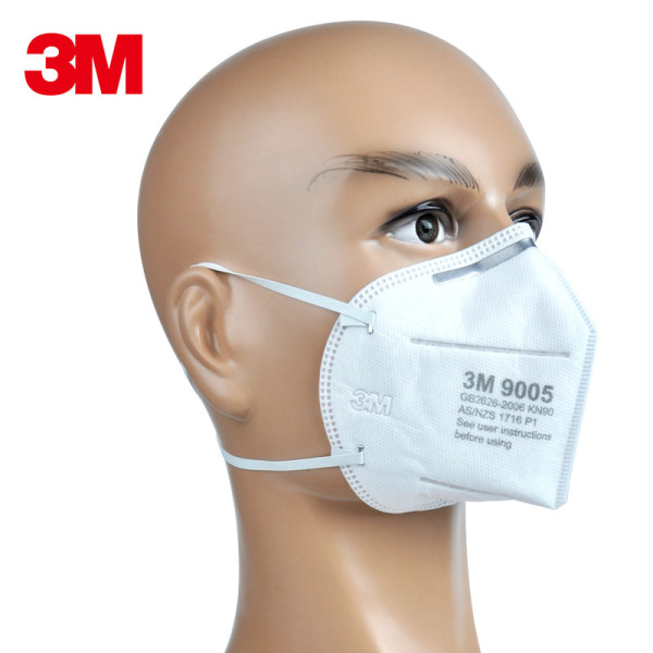 3m9005 防尘口罩颈戴式防pm2.5版防雾霾3m口罩 kn90防粉尘口罩