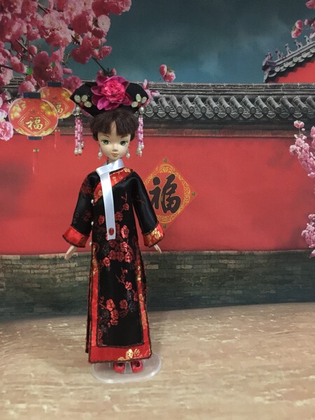 可儿娃娃古装 旗装 清朝衣服