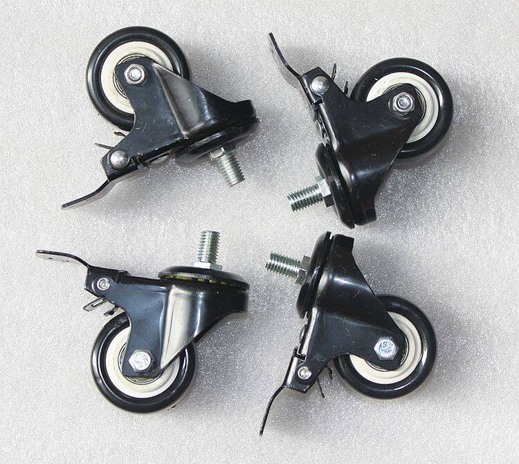 包邮麻全自动将机配件电动麻将桌折叠脚轮子活动万向轮带刹优质轮