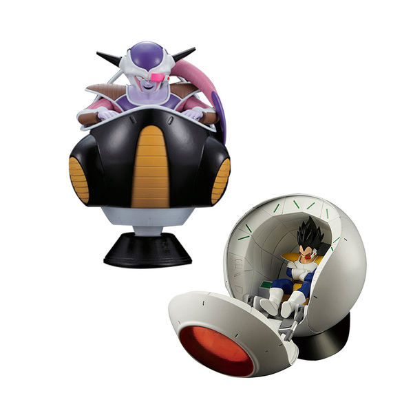 万代七龙珠拼装模型 赛亚人 贝吉塔宇宙飞船太空舱 弗利萨小型pod