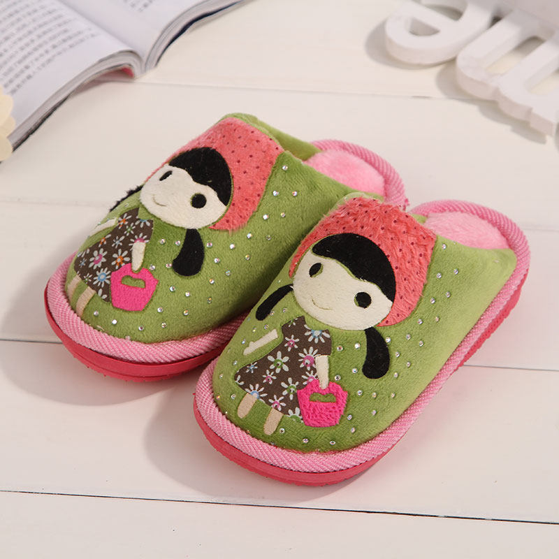 Pantoufles enfants en autre pour hiver - semelle caoutchouc - Ref 1010101 Image 12