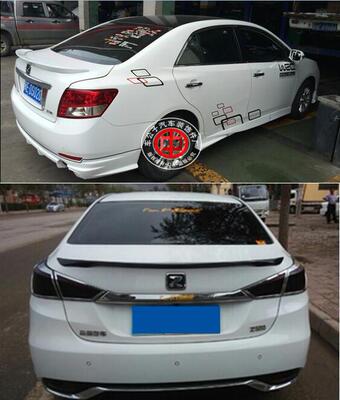 cg众泰z500汽车压尾翼z300专用免打孔abs压尾翼z500改装定风翼