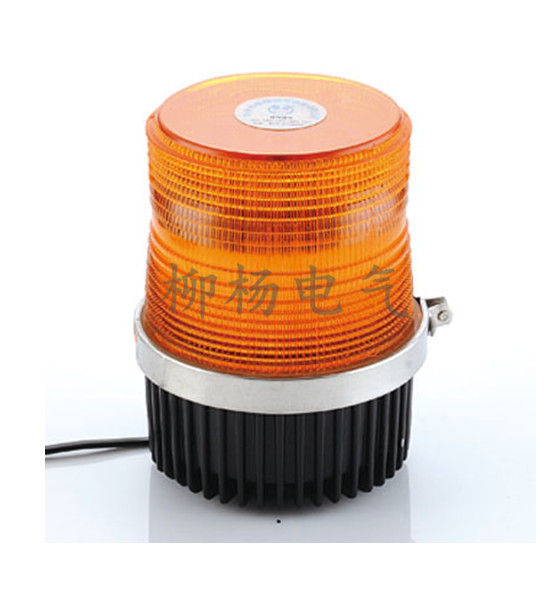 工程车警示圆形爆闪灯超亮led 黄色吸顶校车闪光灯汽车顶灯12v24v