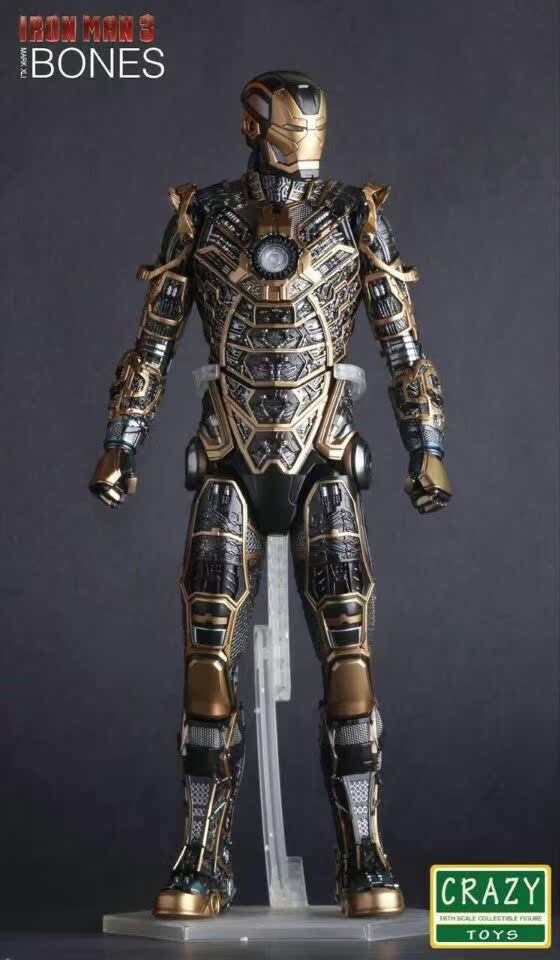 General News 1 6 scale Crazy Toys Iron Man mk41 Bones One