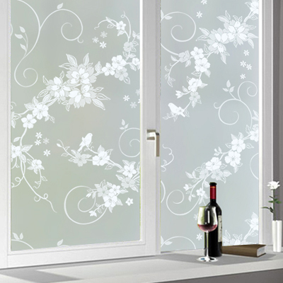 卫生间浴室窗户贴纸阳台透光不透明窗花纸窗贴 自粘磨砂玻璃贴膜