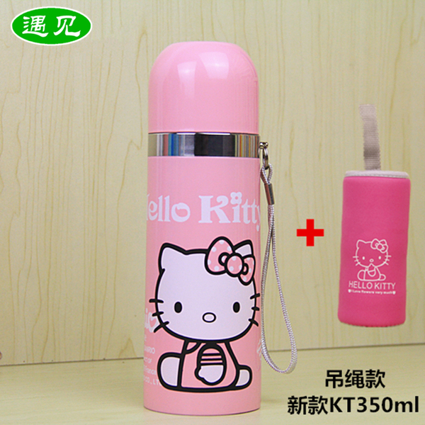 hello kitty不锈钢保温杯子女士 凯蒂猫可爱卡通学生儿童保温水杯