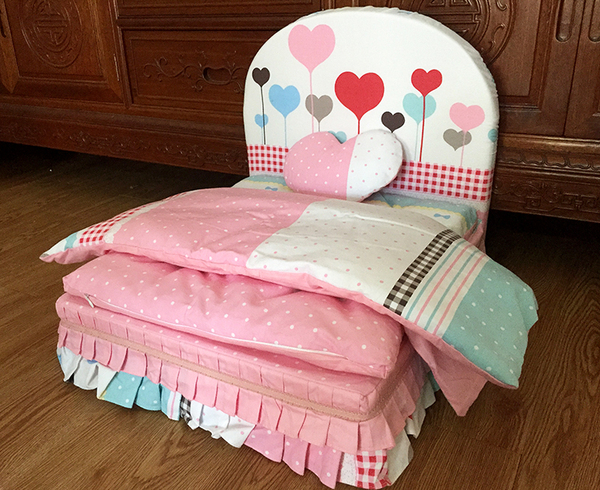 春夏宠物狗窝泰迪可拆洗狗屋垫子猫窝大型犬金毛狗床四季bjd娃床