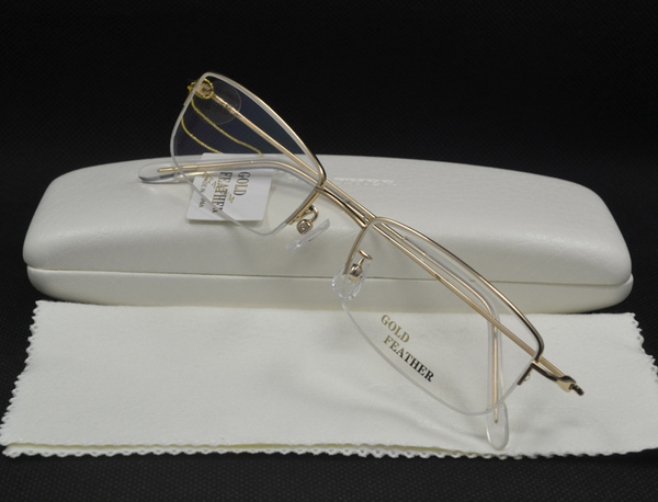 gold feather/金羽眼镜架金羽近视眼镜 gf-003 金羽眼镜框镀18k金