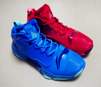 李宁篮球鞋冬季空袭2闪击二代高帮鸳鸯战靴包邮abak035-7-2-5-6