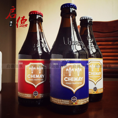 6瓶組合 比利時進口智美紅帽/藍帽/白帽啤酒330ml chimay