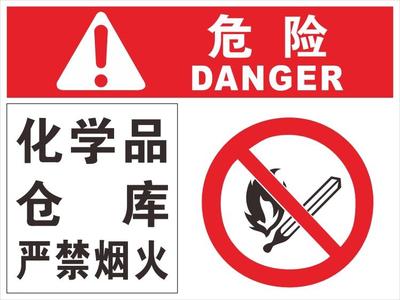 化学品仓库标识牌