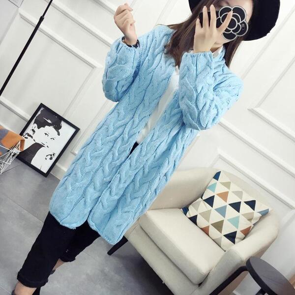 针织衫女开衫短款薄修身学生花色韩版春秋外套2016秋季新款女装潮