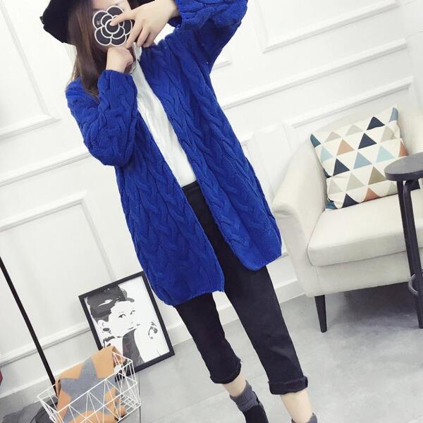 针织衫女开衫短款薄修身学生花色韩版春秋外套2016秋季新款女装潮