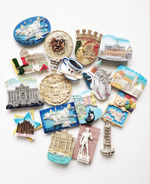 意大利旅游纪念品树脂立体冰箱磁贴罗马米兰威尼斯佛罗伦萨西西里