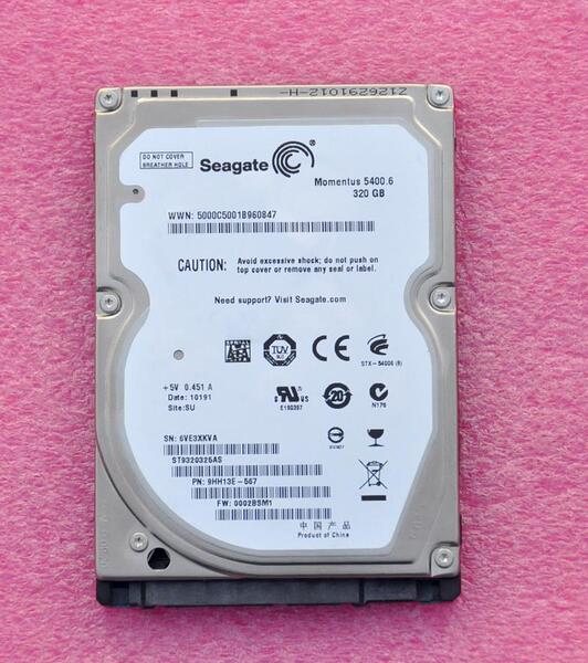 希捷320g 2.5寸sata串口笔记本硬盘 st9320325as 5400转/8m
