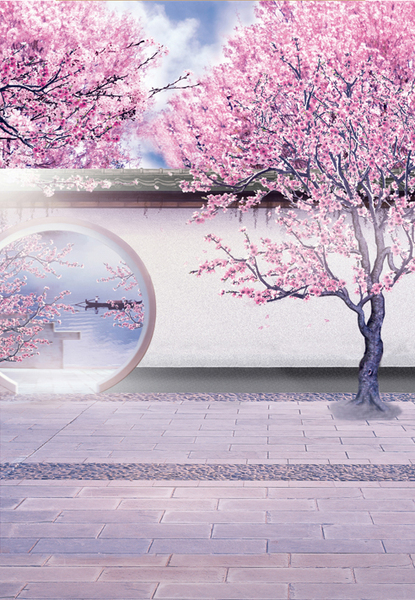 帆摄影影楼古装背景 最新影楼摄影背景纸 可儿拍照背景布l-1273