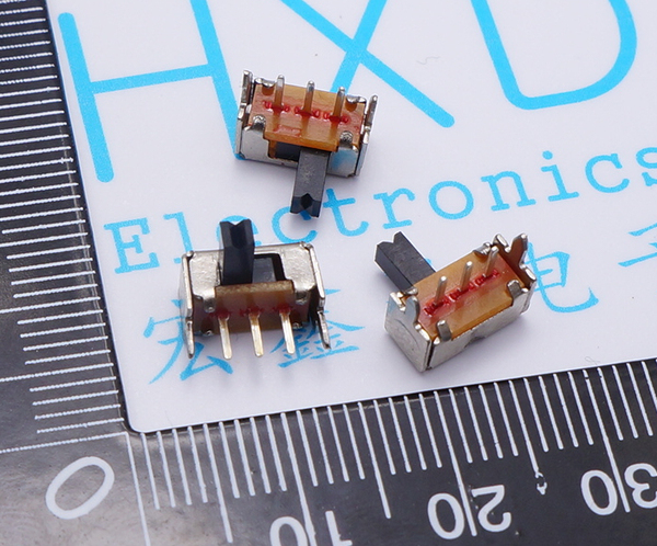 sk12d07 五脚拔动开关 sk-12d07 侧拨 侧面滑动开关 电源开关