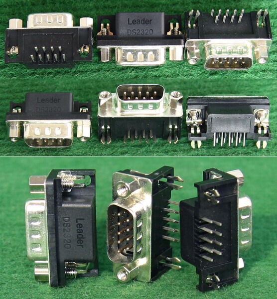 leader ds2320 9针 d-sub 电路板 焊接座 插座 插头 10只=8元