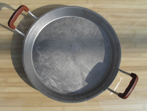 特厚40cm铝制平底锅.铝平锅.煎锅.铝凹子.老工艺.耐用.6斤重.