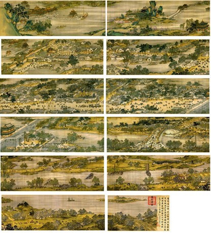 十字绣图纸电子版有线号线量-cmc清明上河图(带书法部分)