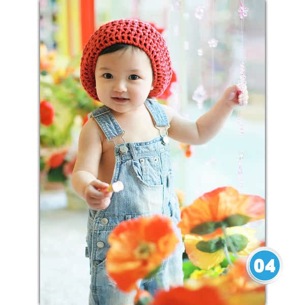 4号 小不点宝宝画中国宝宝海报宝宝图片婴儿胎教海报画报照片挂图