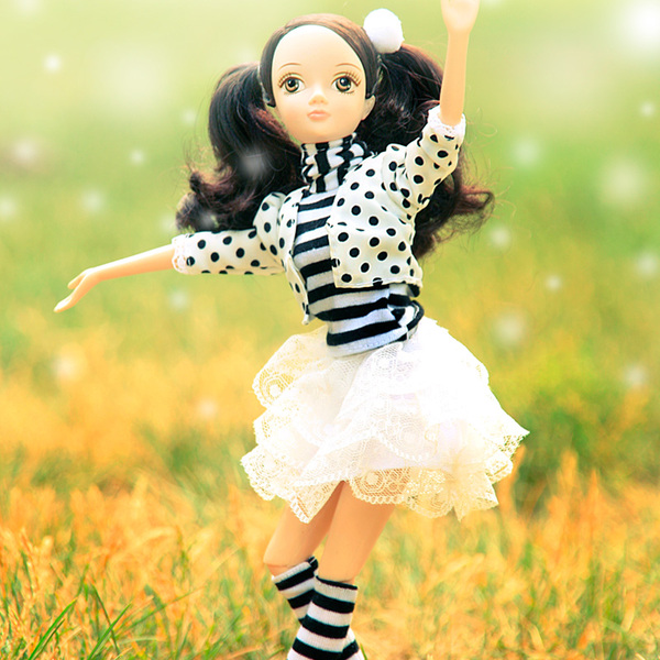 正品 可儿娃娃 梦幻衣橱6103甜美关节体带衣服套装女孩礼物普通体